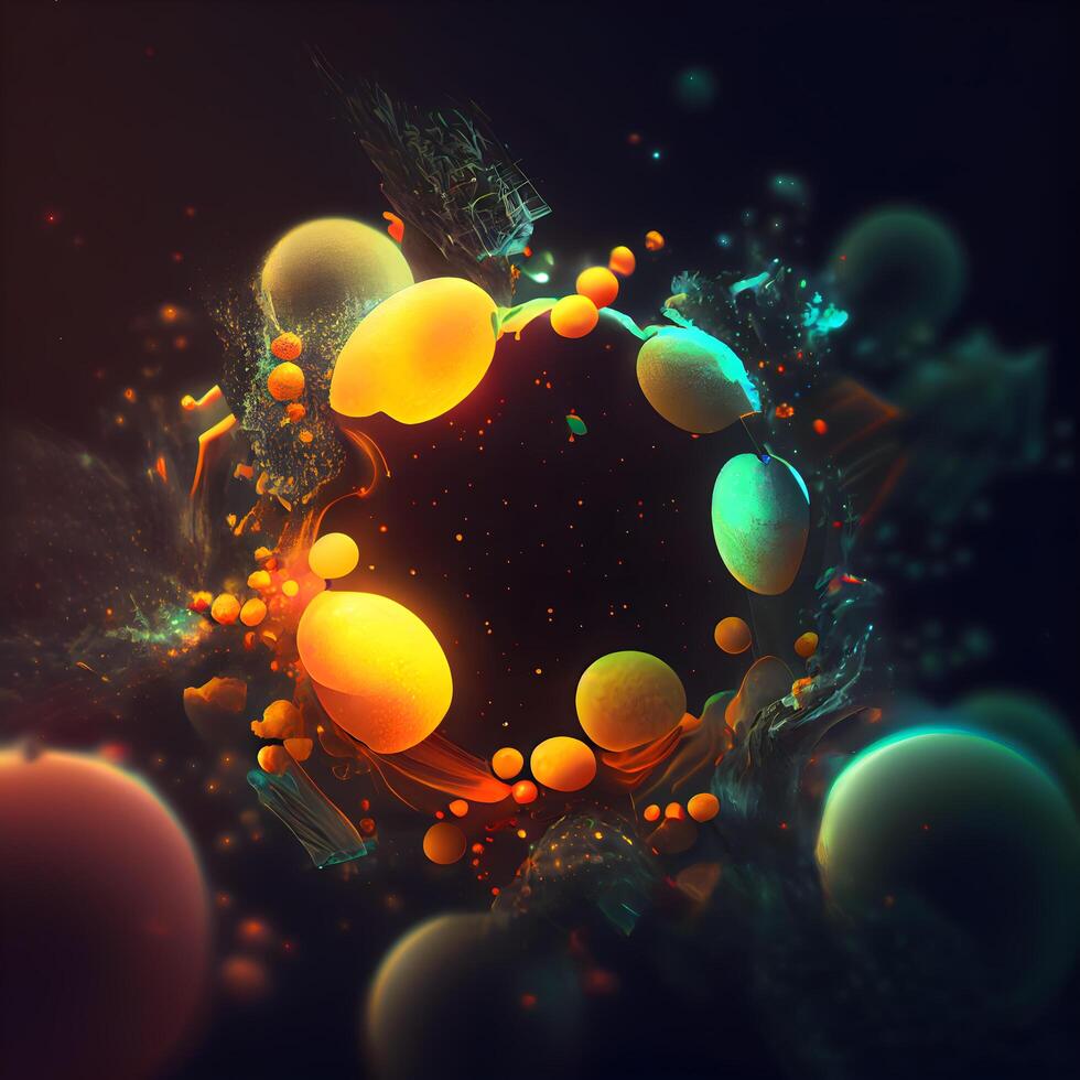 3d rendering of abstract fractal composition for creative design, art and entertainment, Image photo