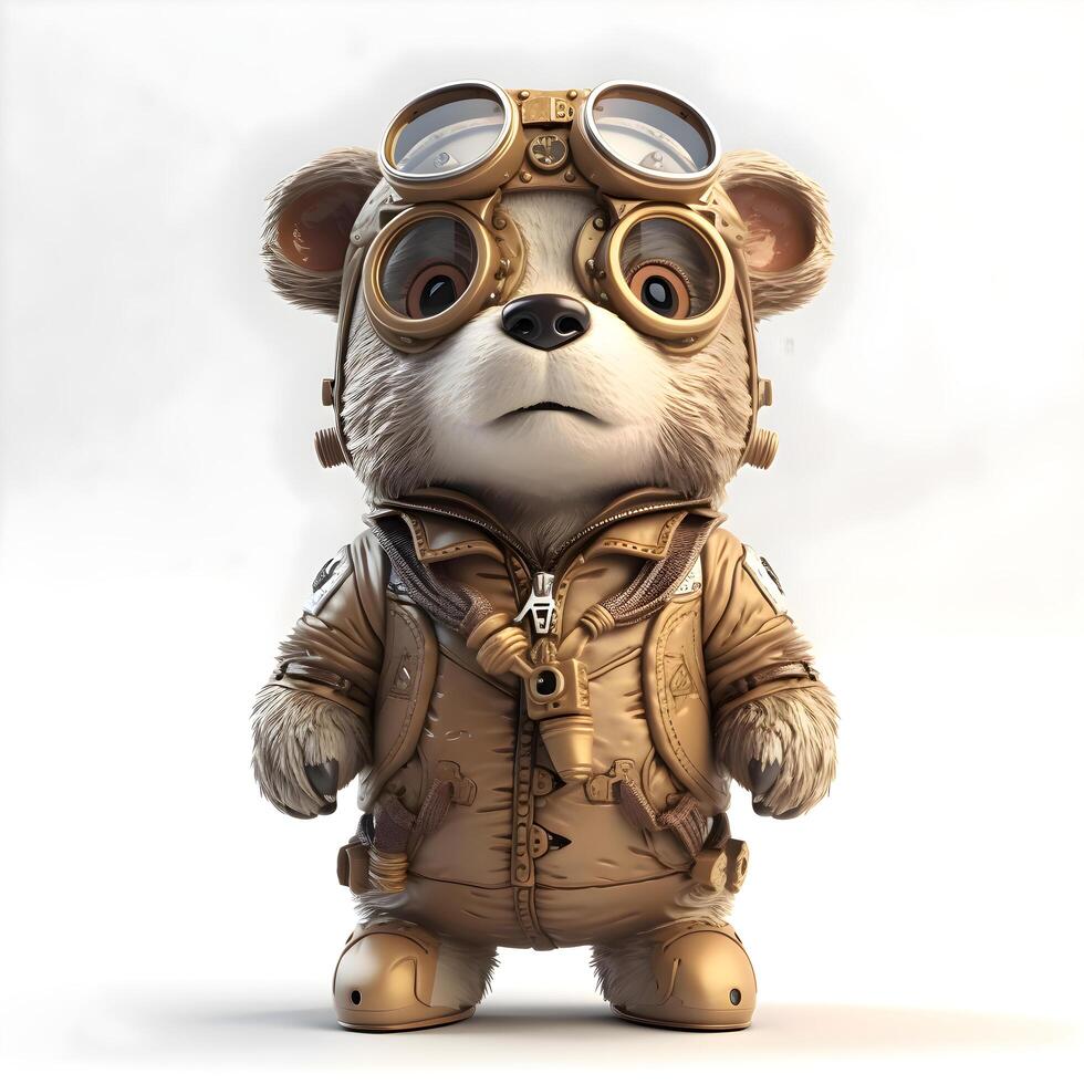 Sculpture of a cat in a spacesuit on a white background, Image photo