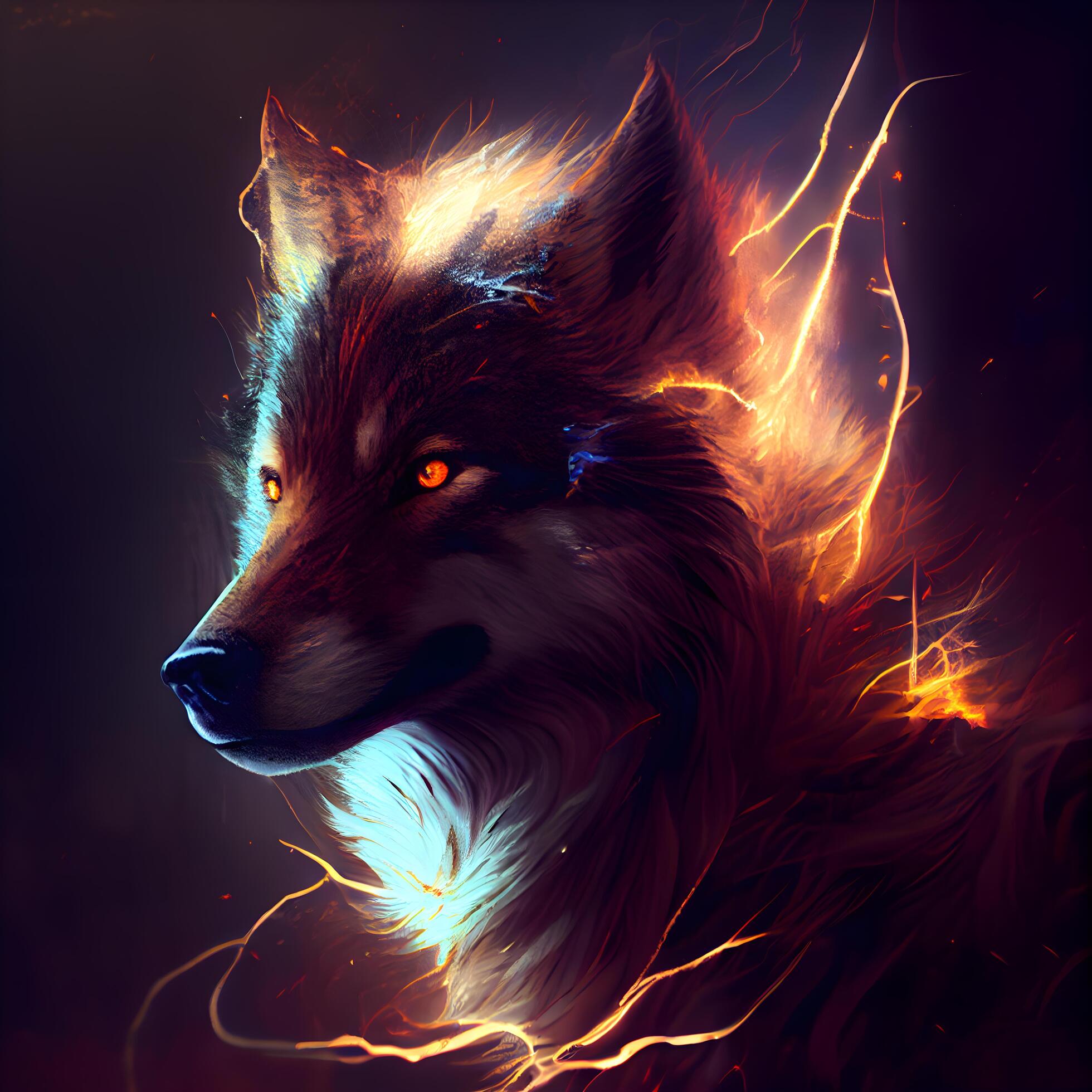 Cool Fire Wolf Wallpapers - Top Free Cool Fire Wolf Backgrounds -  WallpaperAccess