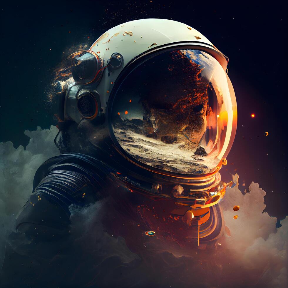 Astronaut in space. Elements of this image furnished by NASA, Image photo