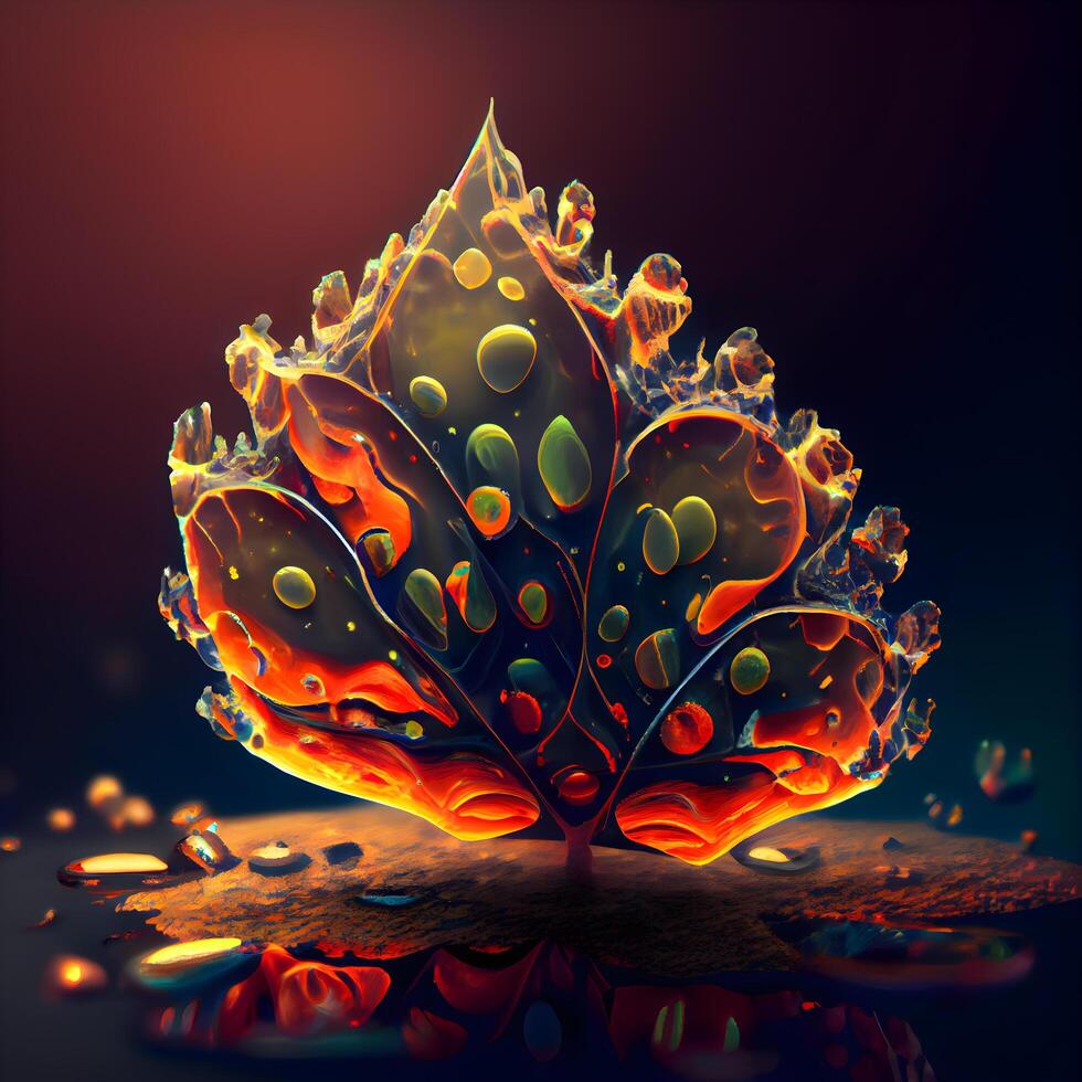 3d ilustración de resumen fractal para creativo diseño, Arte y entretenimiento, ai generativo imagen foto