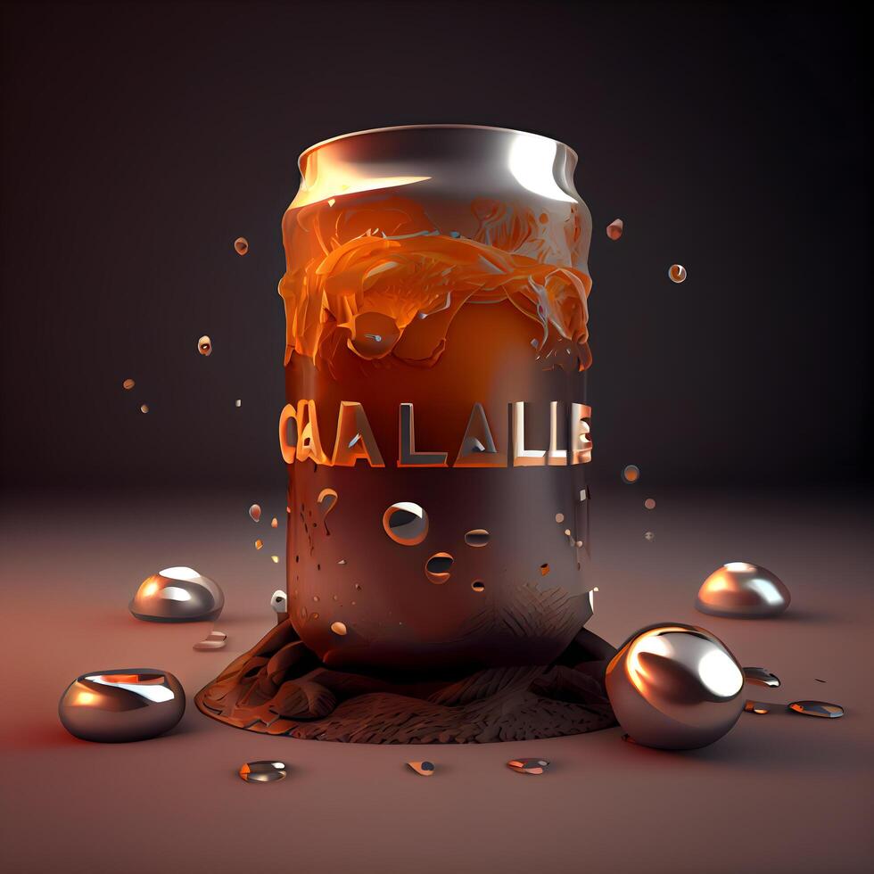 Colorful magic potion in the bottle. 3d render illustration., Image photo