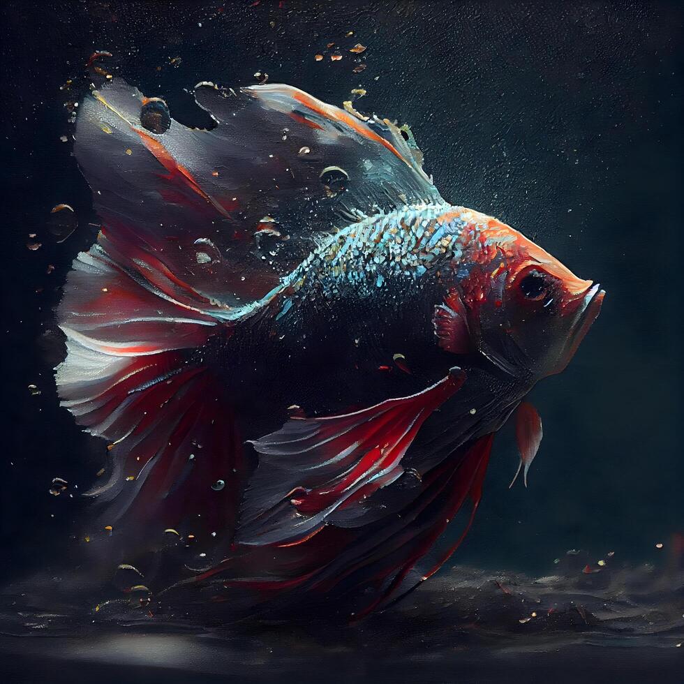 Betta fish, siamese fighting fish, betta splendens, Image photo