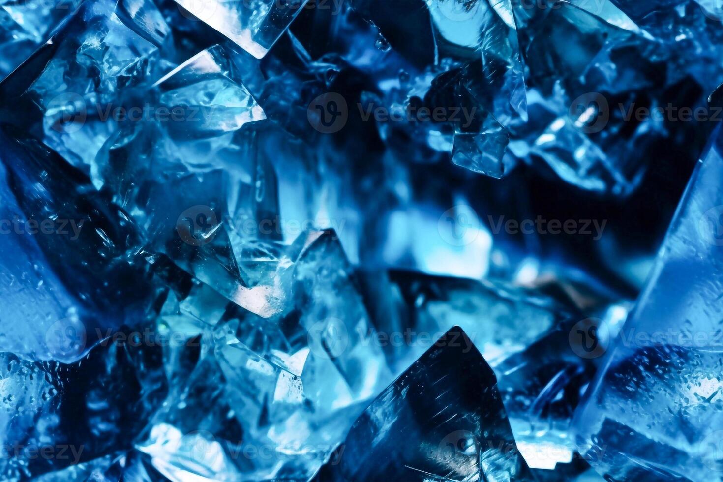 Decorative seamless texture background. 3d illustration with fractured pieces of ice. photo