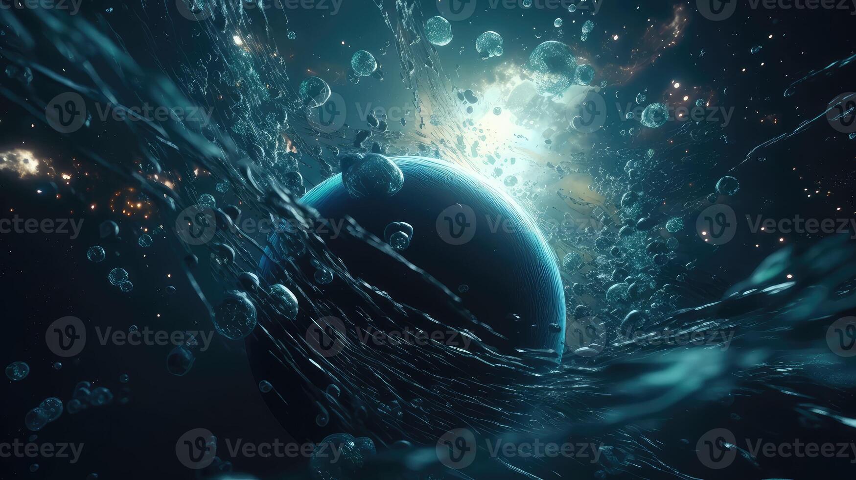 Grunge Spaceship interior with black background 3D rendering.. Created with photo