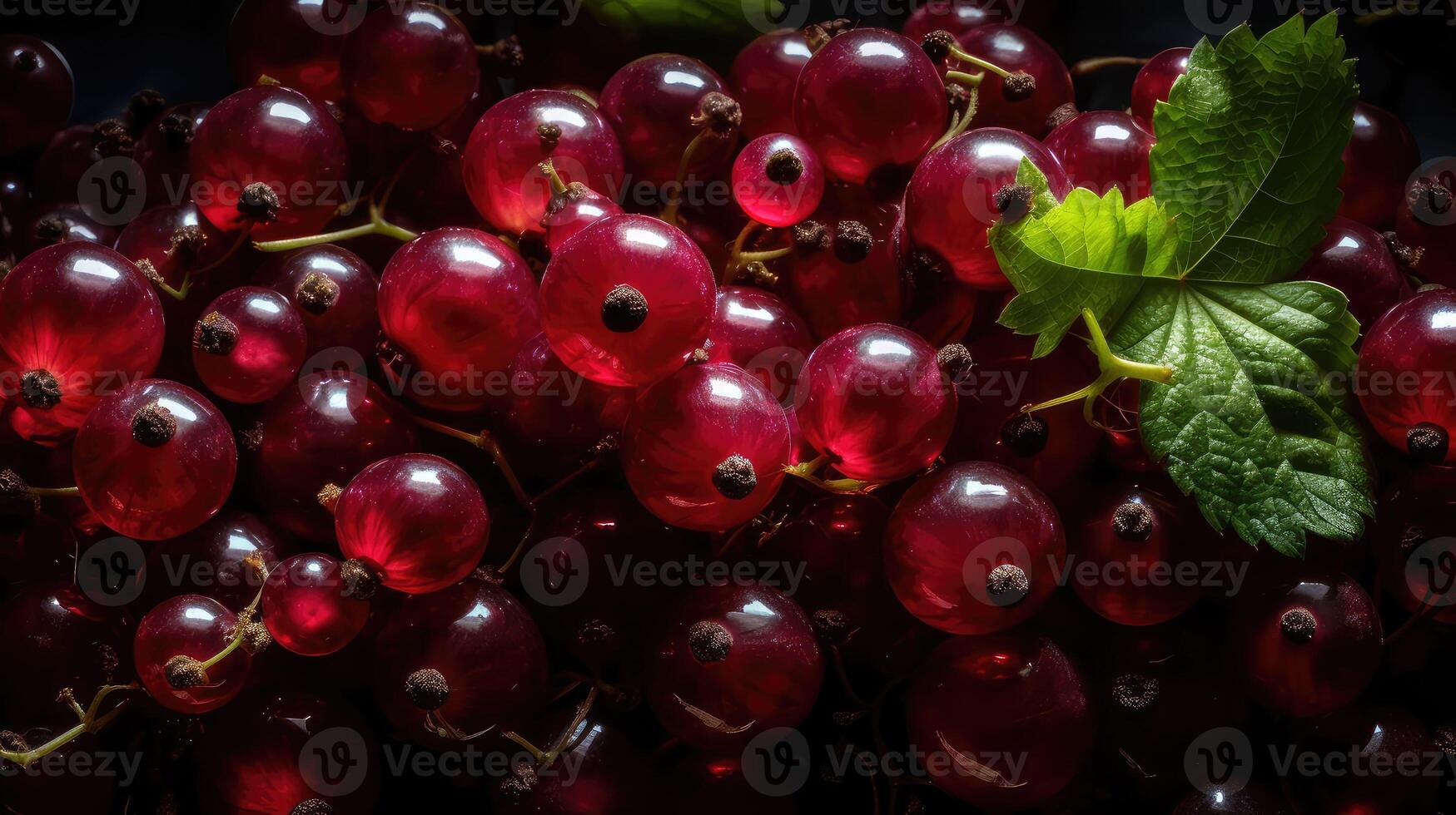 textura de maduro rojo grosella bayas. rojo grosella natural antecedentes fondo de pantalla bandera. un lote de rojo bayas de maduro grosellas. agricultura concepto, cosecha.. creado con generativo ai foto