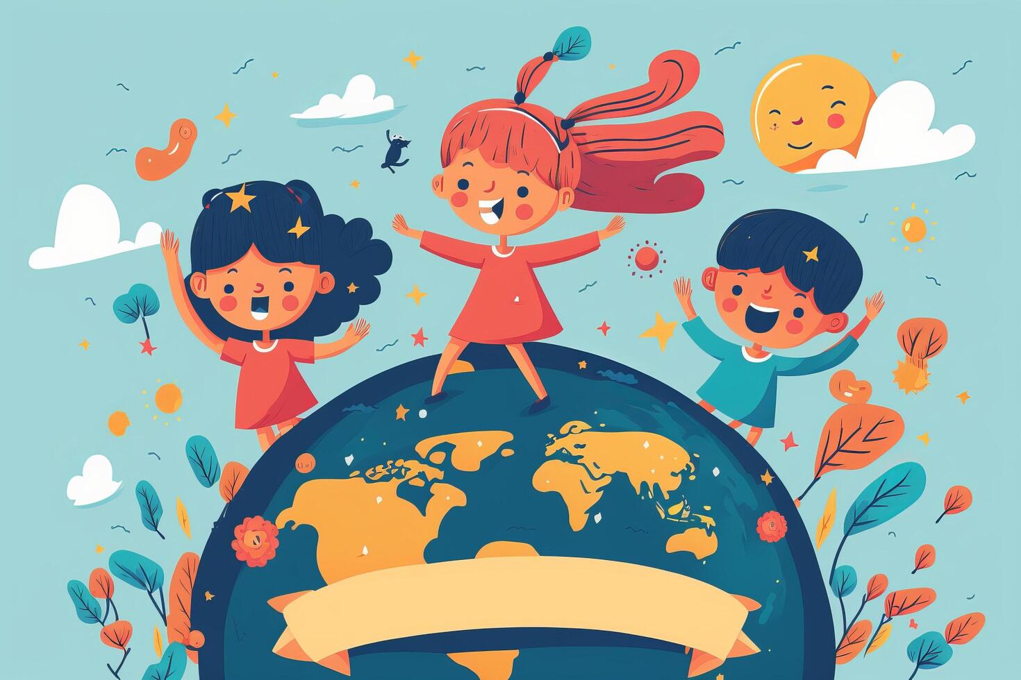 Happy International Children s Day For Children s Celebration 23188659 happy-international-children-s-day-for-children-s-celebration-23188659
