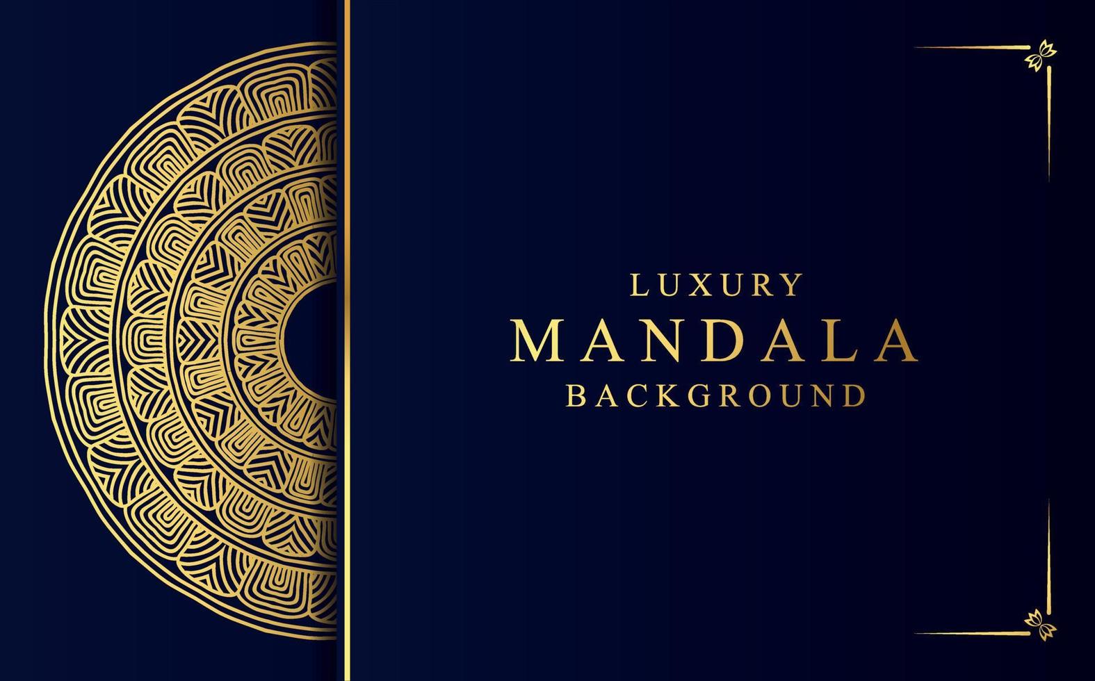 Luxury golden mandala design background in Arabic style vector