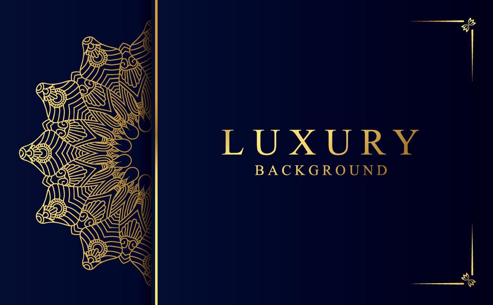 Luxury golden mandala design background in Arabic style vector