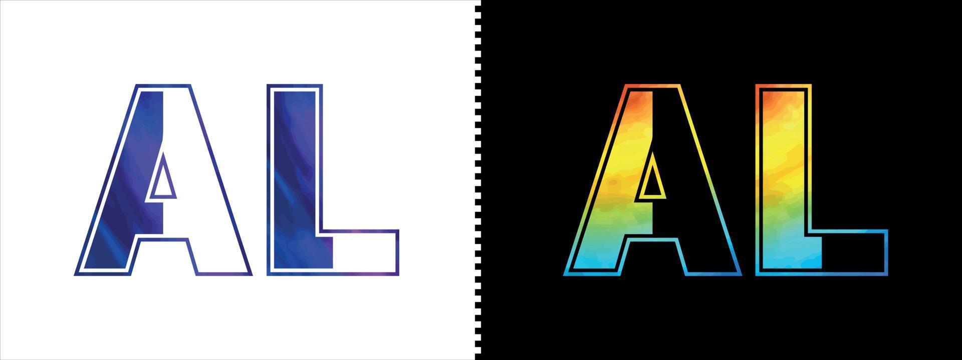 Unique AL letter logo Icon vector template. Premium stylish ...