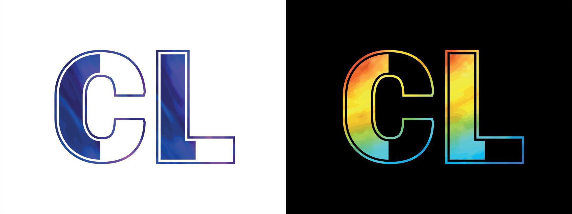 Letter CL logo design vector template. Creative modern luxurious logotype for corporate business