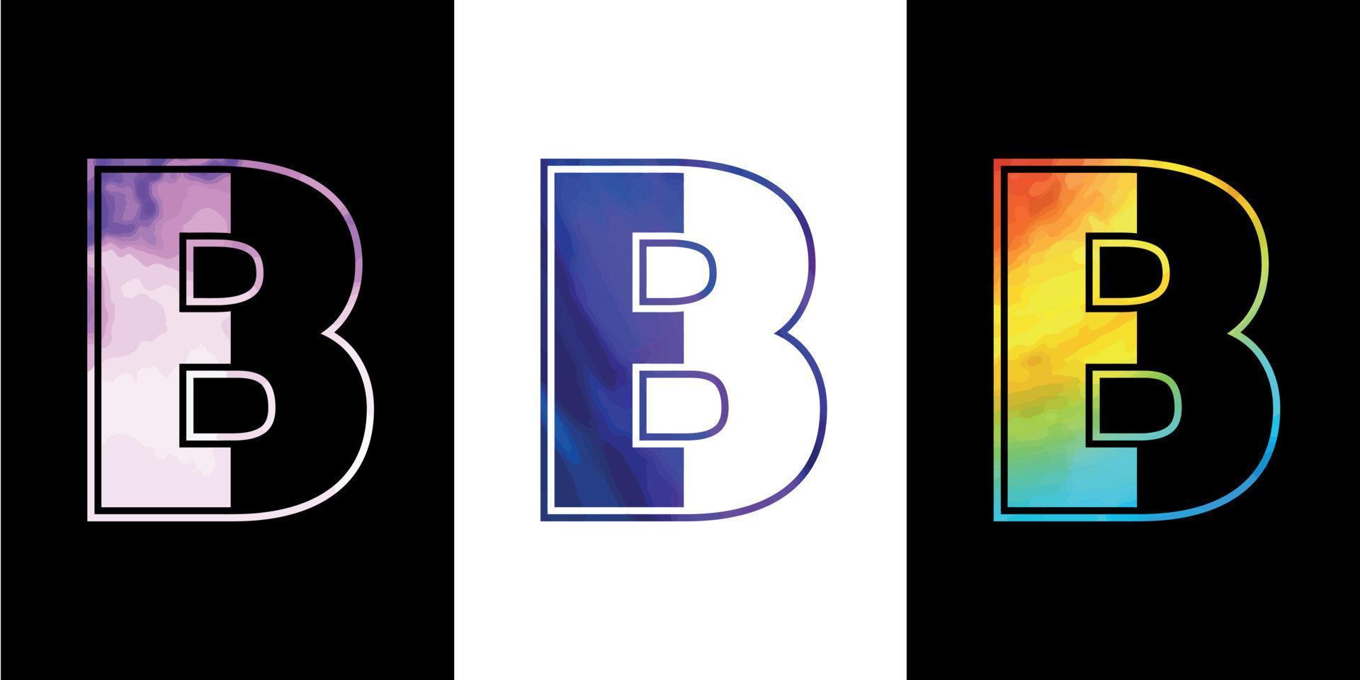 Initial letter B logo Icon vector design template. Premium luxurious logotype for corporate business identity