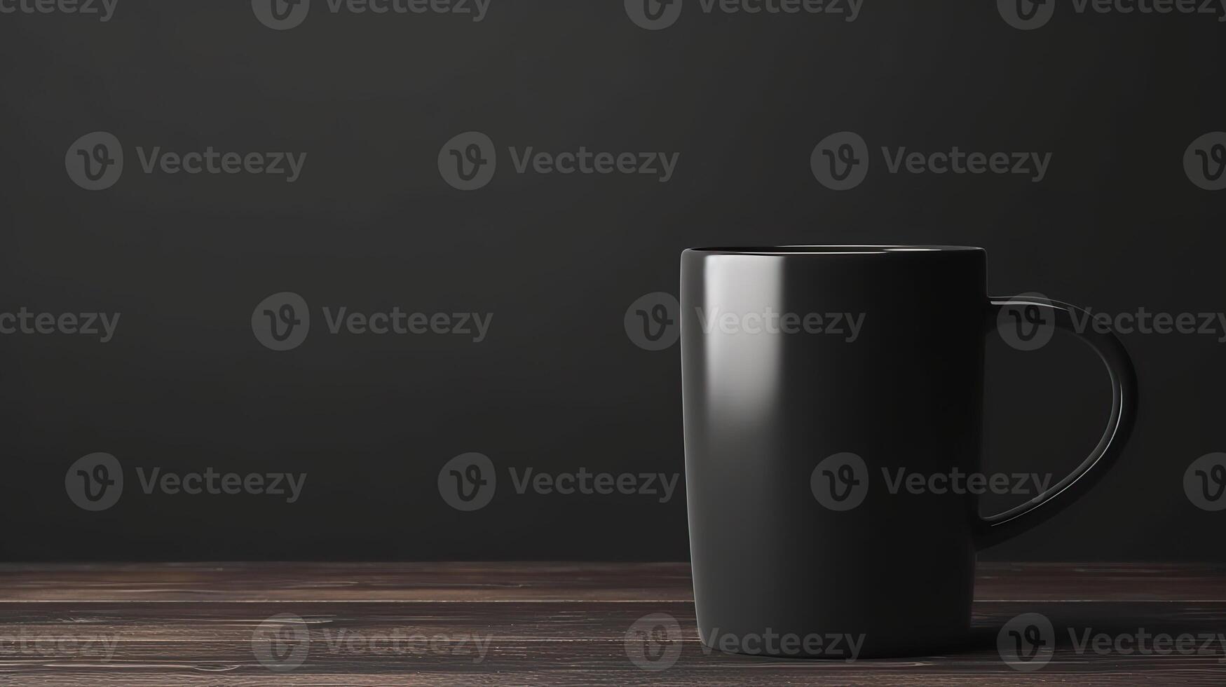 . . Black black template mug cup mock up. Can be used for graphic design or marketing. Graphic Photo Art