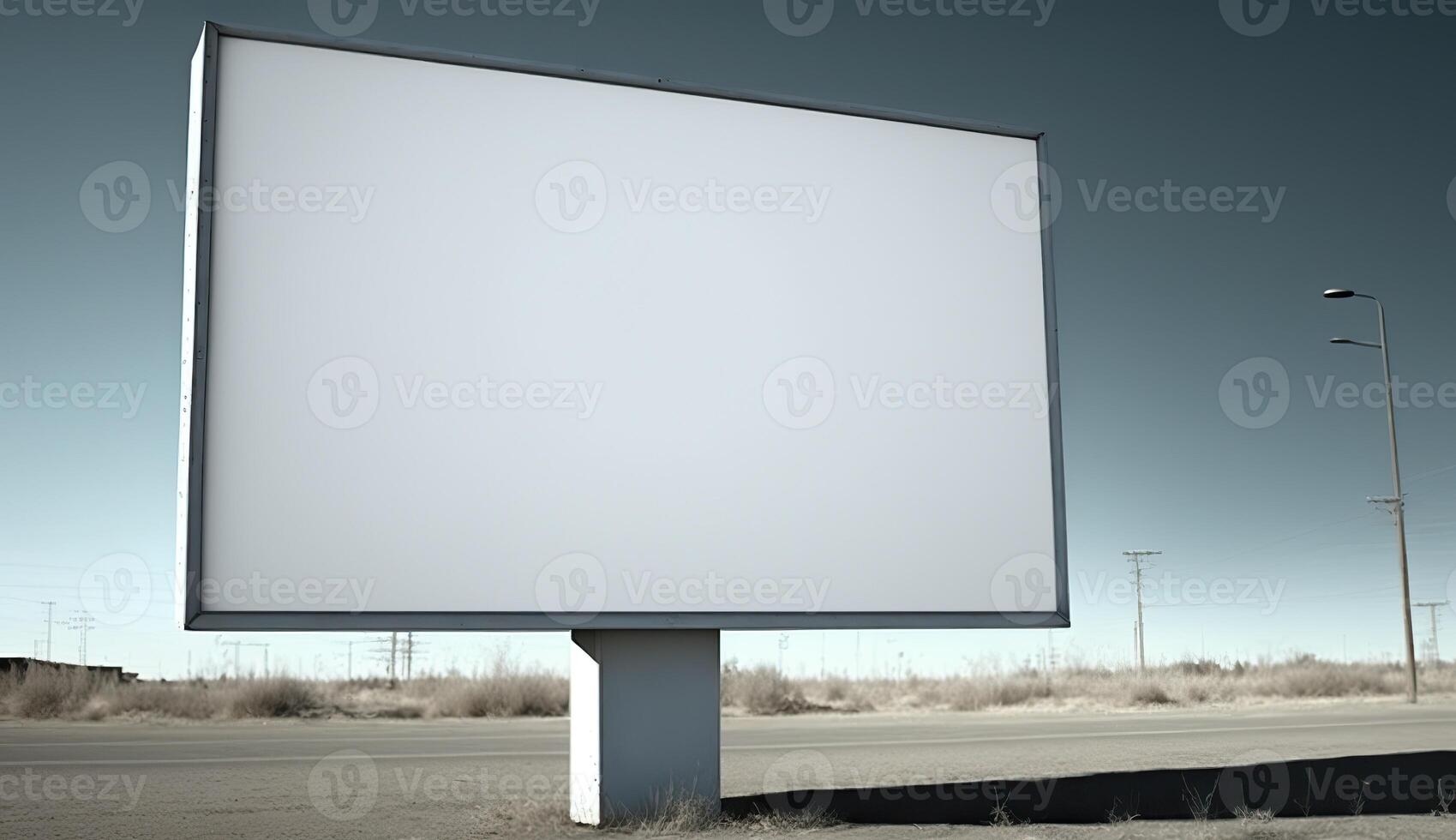 . . Highway road big billboard mock up canvas. Can be used for graphic design or marketing. Photo realistic Graphic Art