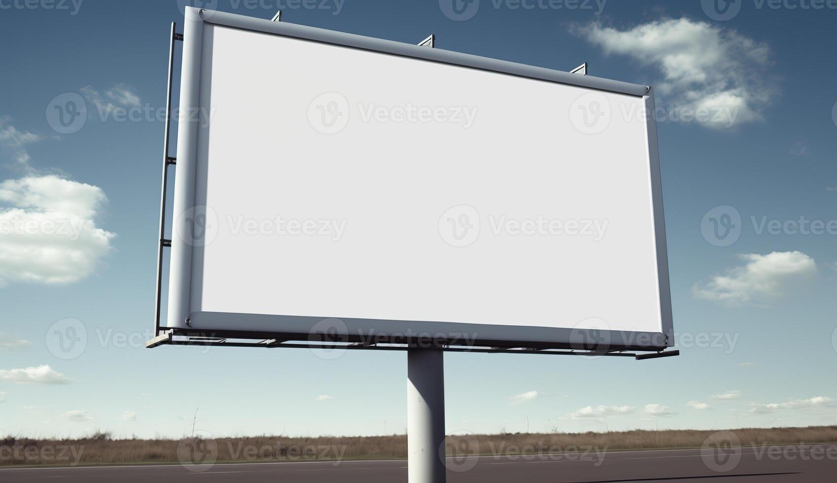 . . Highway road big billboard mock up canvas. Can be used for graphic design or marketing. Photo realistic Graphic Art
