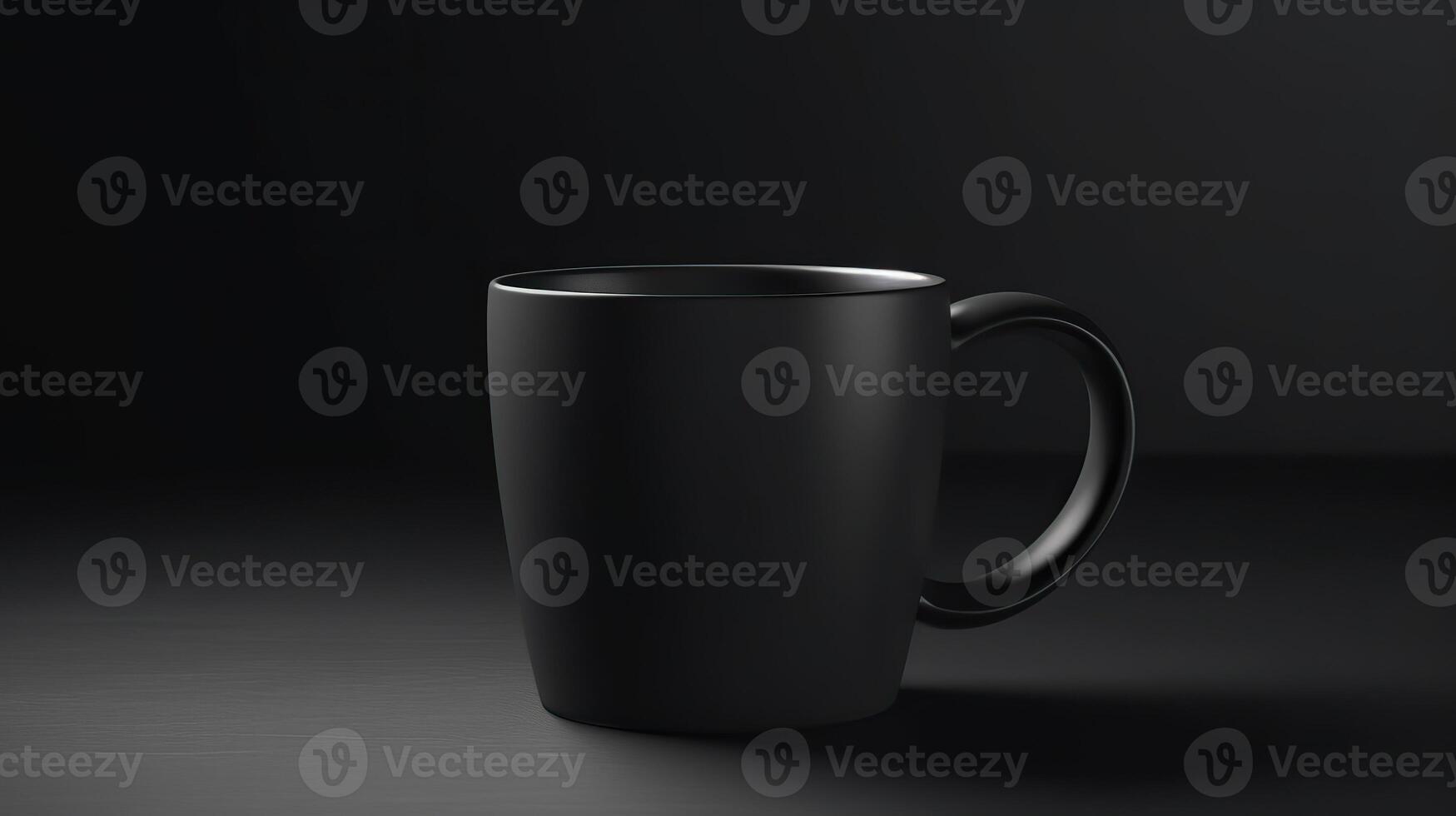 . . Black black template mug cup mock up. Can be used for graphic design or marketing. Graphic Photo Art