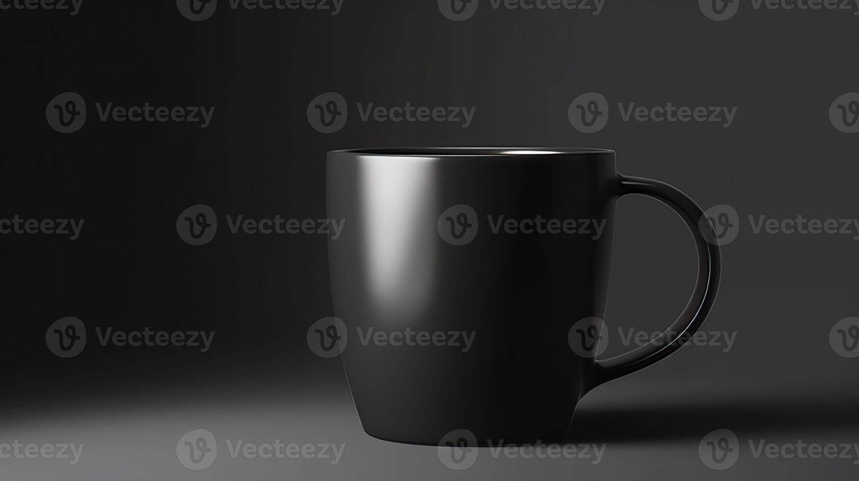 . . Black black template mug cup mock up. Can be used for graphic design or marketing. Graphic Photo Art