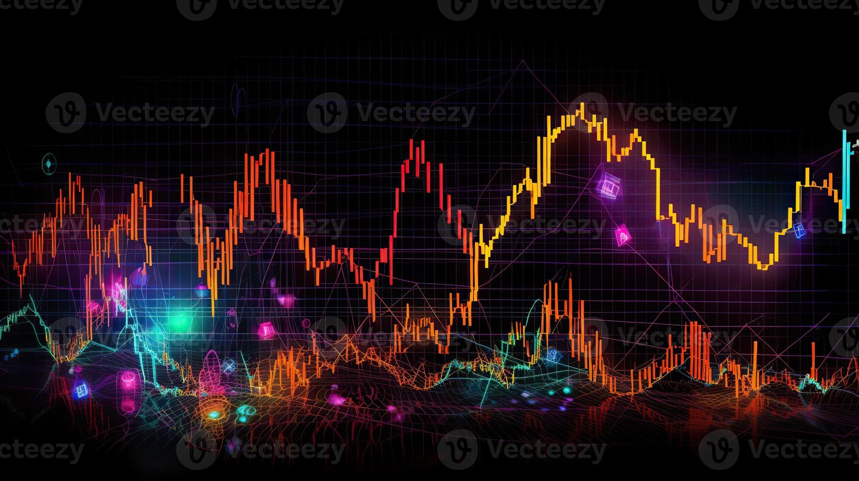 . . Finance stock forex graph marketing money trend volume income go up and down. Can be used for illustration of analysis finance statements. Graphic Art photo