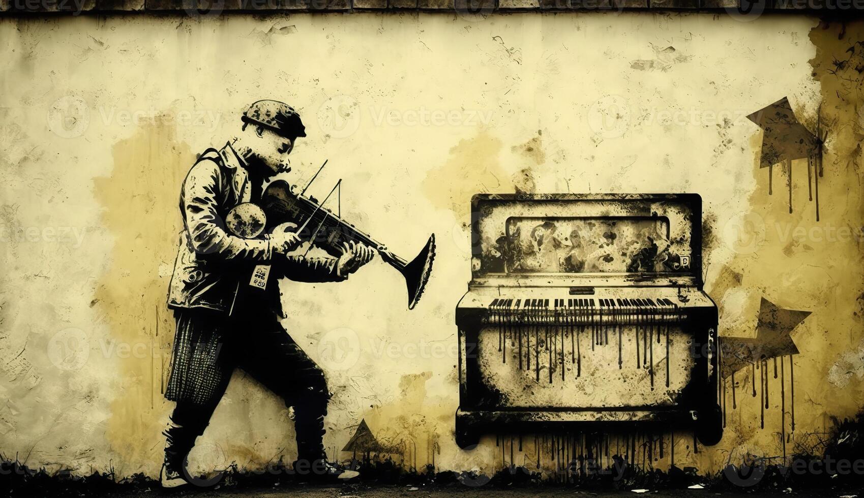 . . Street abstract graffiti art pattern. Music rhythm artist. Inspired my Banksy street art. Graphic Art photo