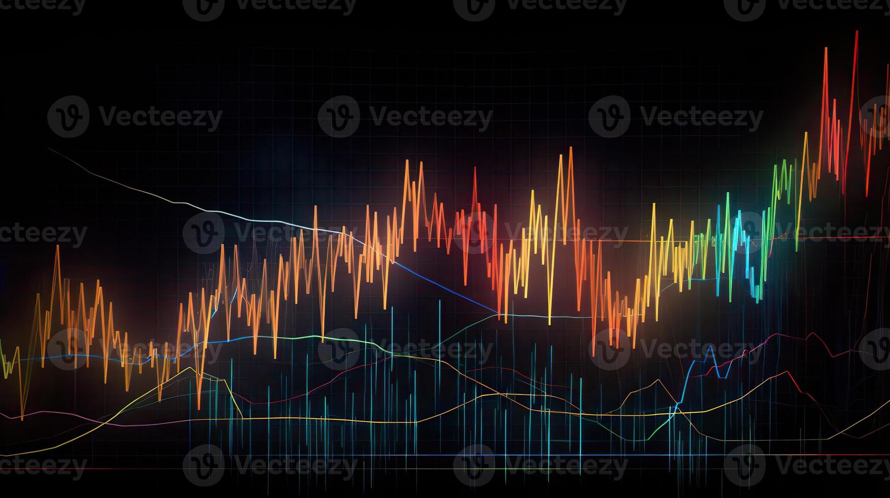 . . Finance stock forex graph marketing money trend volume income go up and down. Can be used for illustration of analysis finance statements. Graphic Art photo