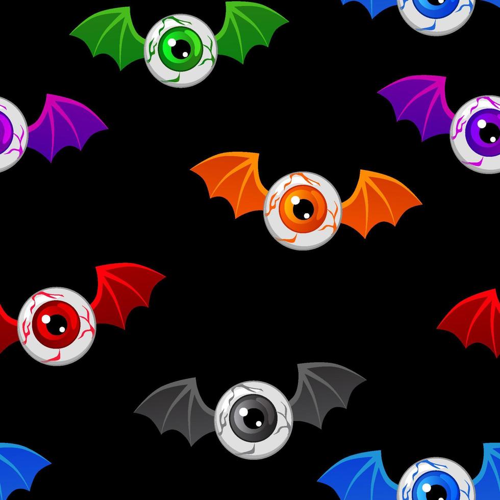 rojo volador globo ocular, vector ilustración de volador humano globo ocular con murciélago o continuar alas.