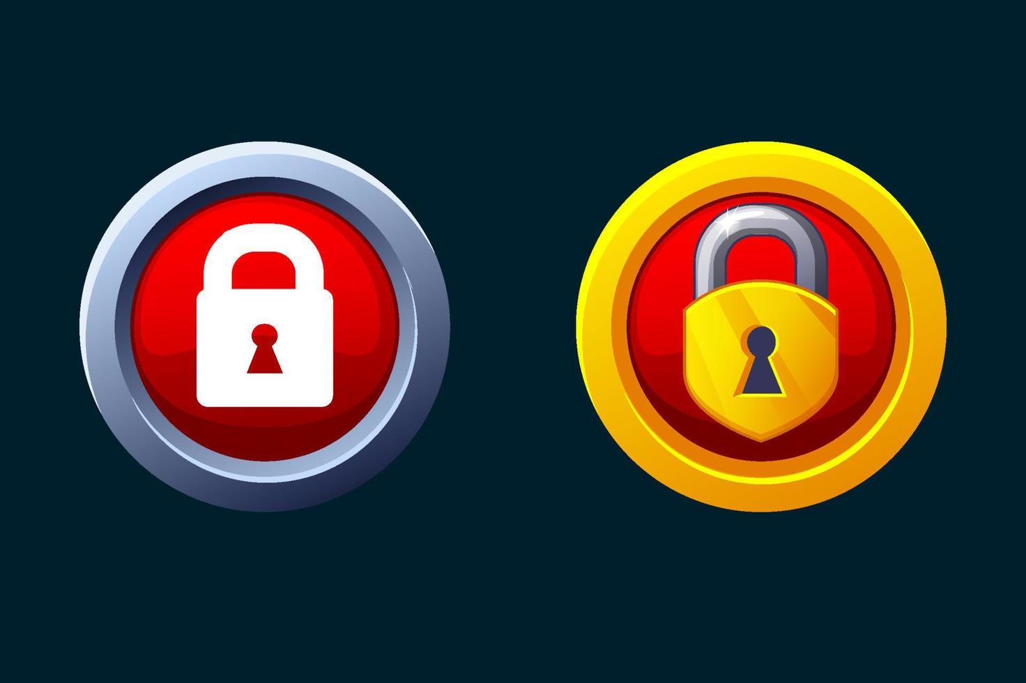 Closed padlock icons. Block and security. Simple icons vector