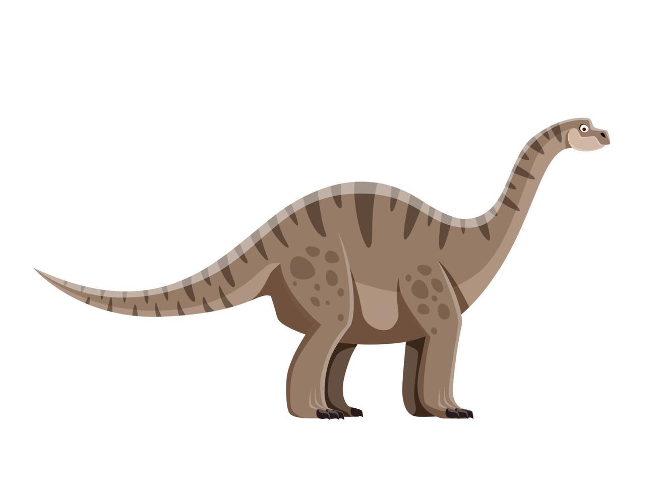 Vulcanodon isolated dinosaur cartoon character vector
