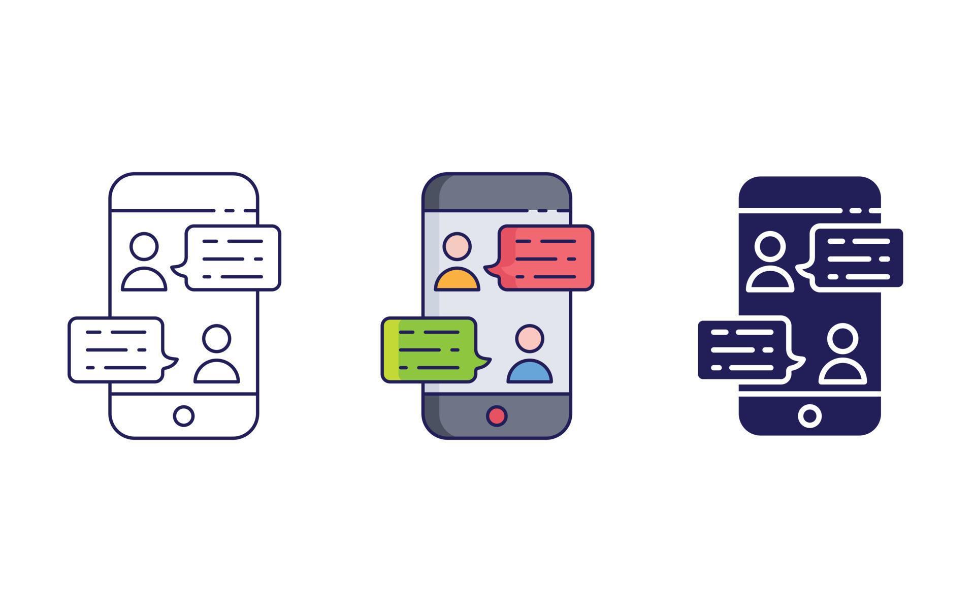 Group Chat vector icon 23191451 Vector Art at Vecteezy