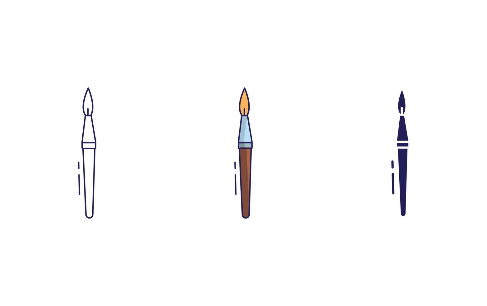 Brushes vector icon