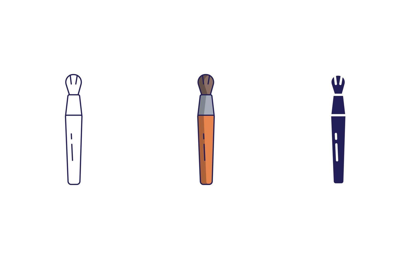 Brushes vector icon