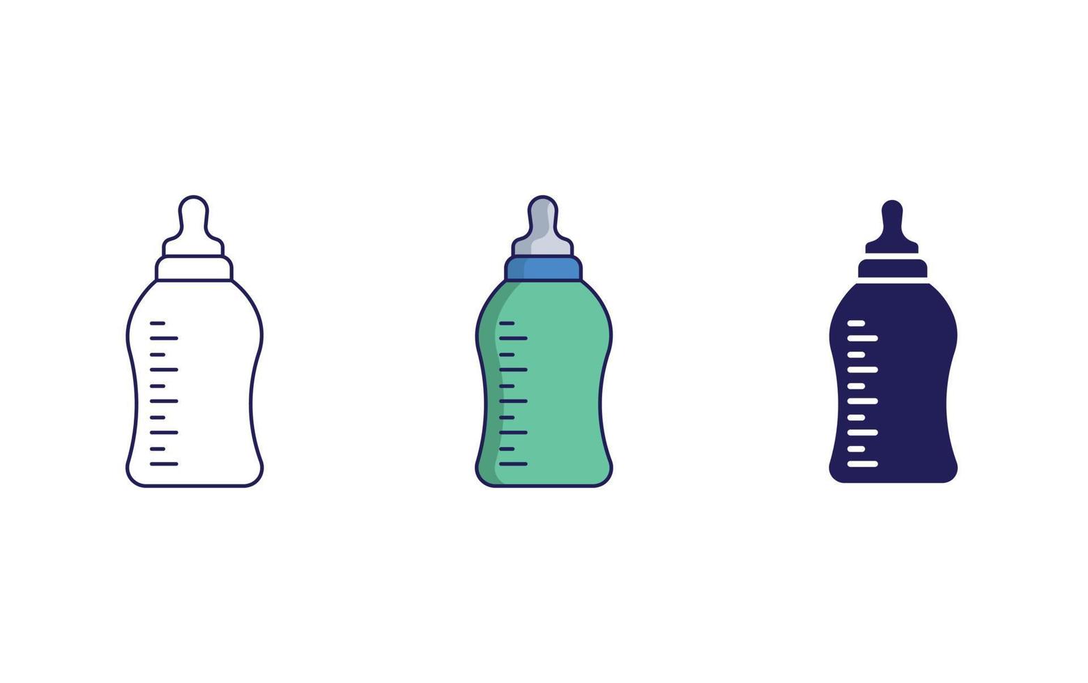 Feeding bottle vector icon