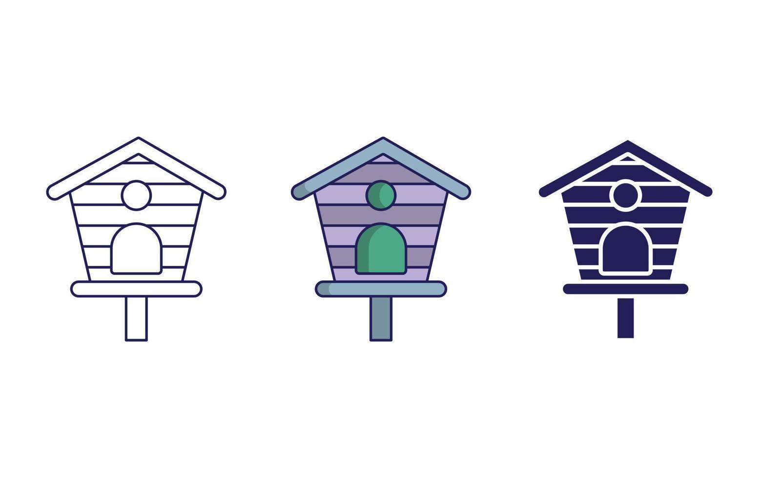 Bird House vector icon