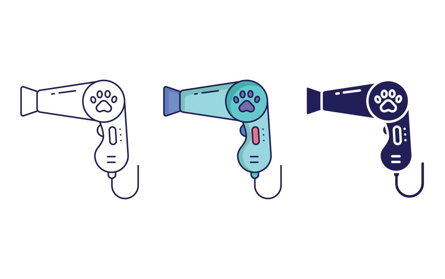 Pet Dryer vector icon