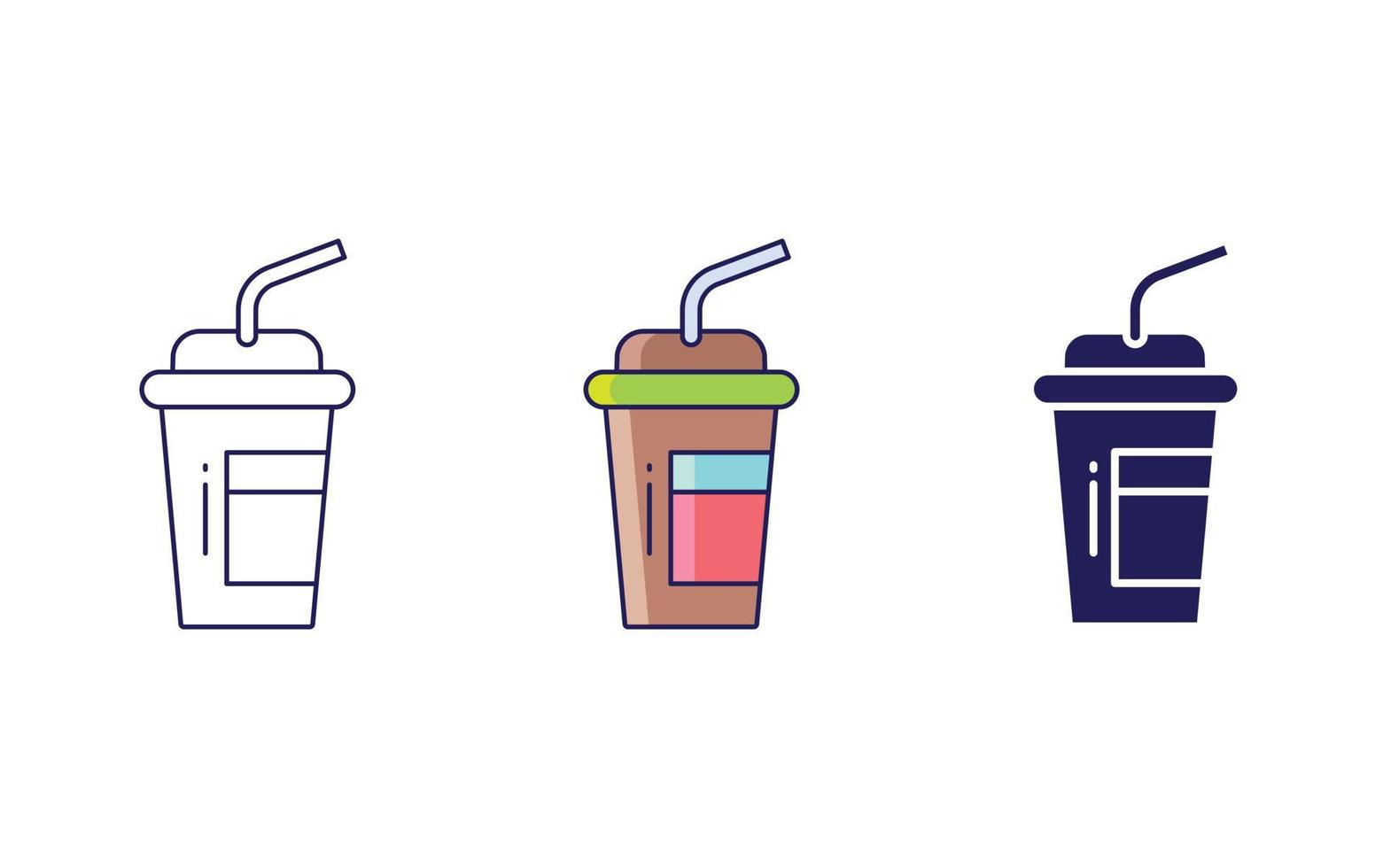 Milkshake vector icon