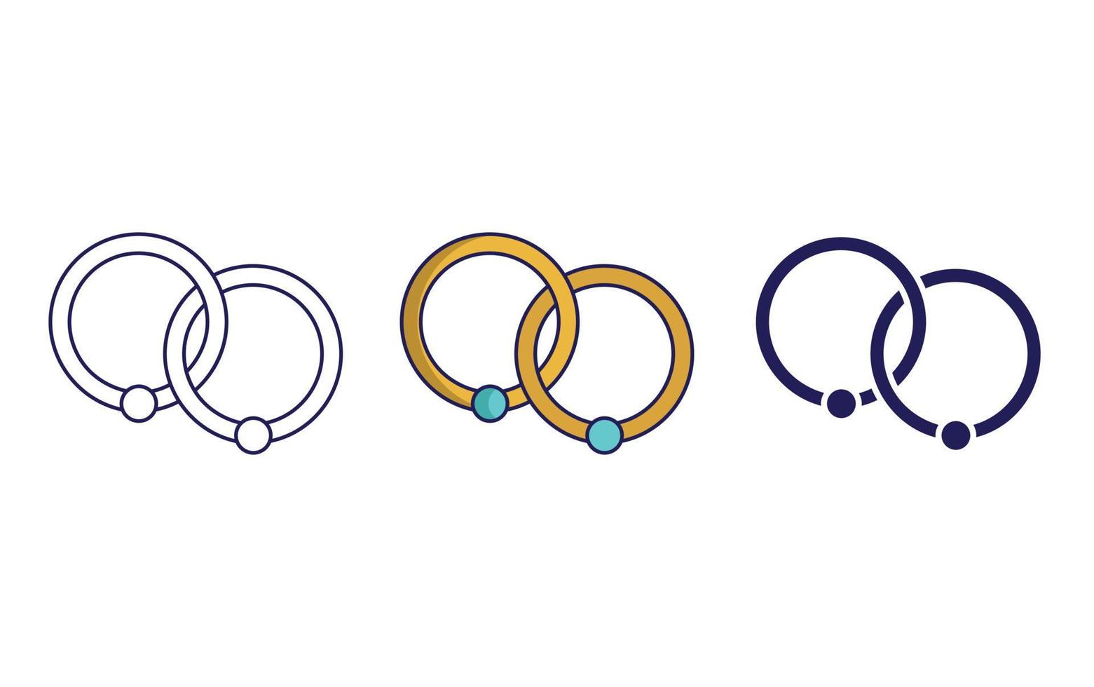 Outline Ring  vector icon