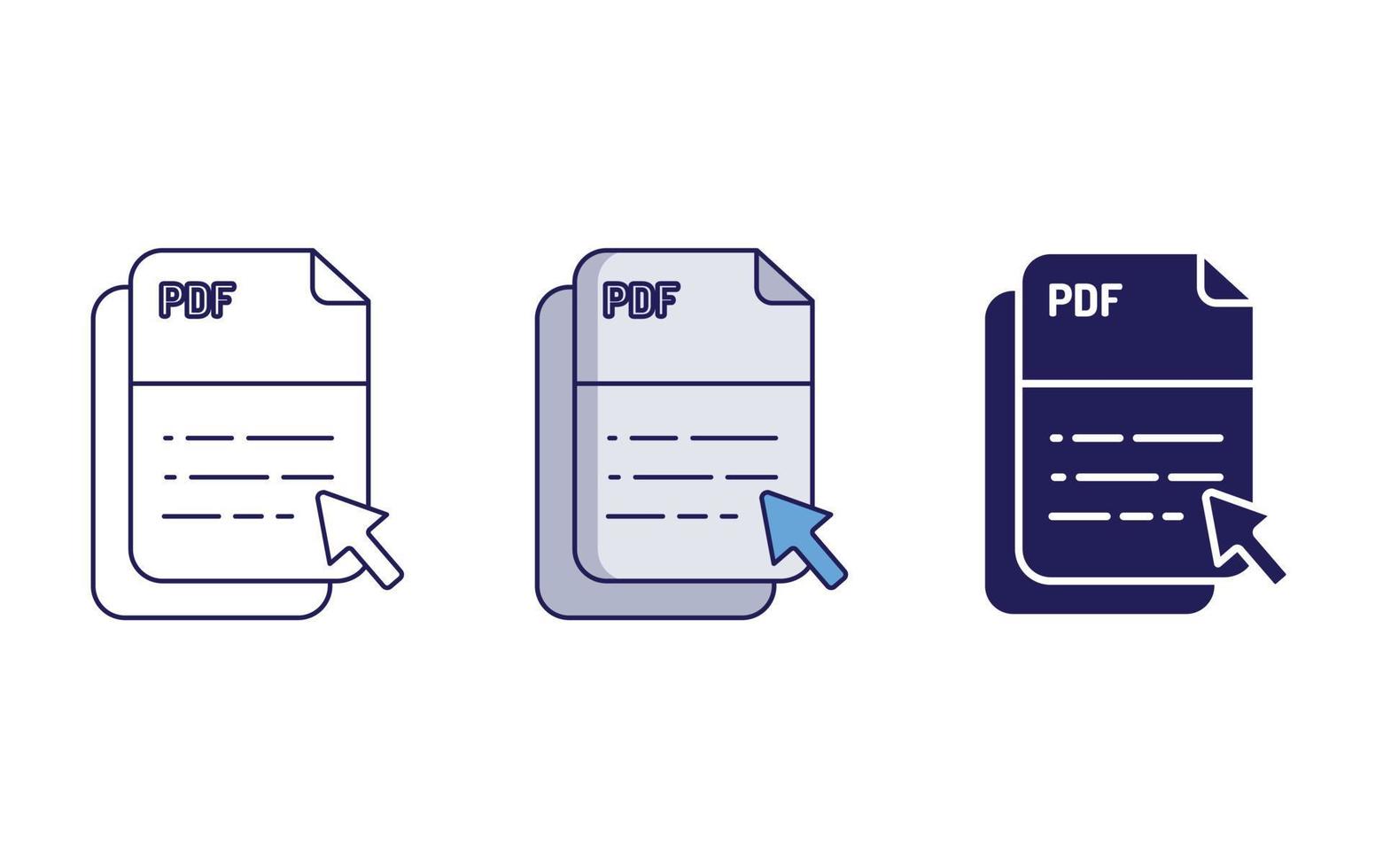 PDF vector icon