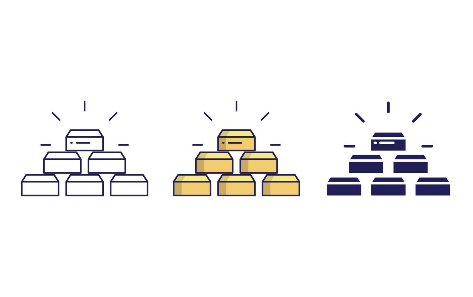 Gold vector icon