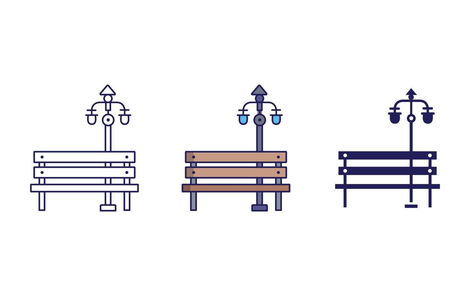 bench vector icon