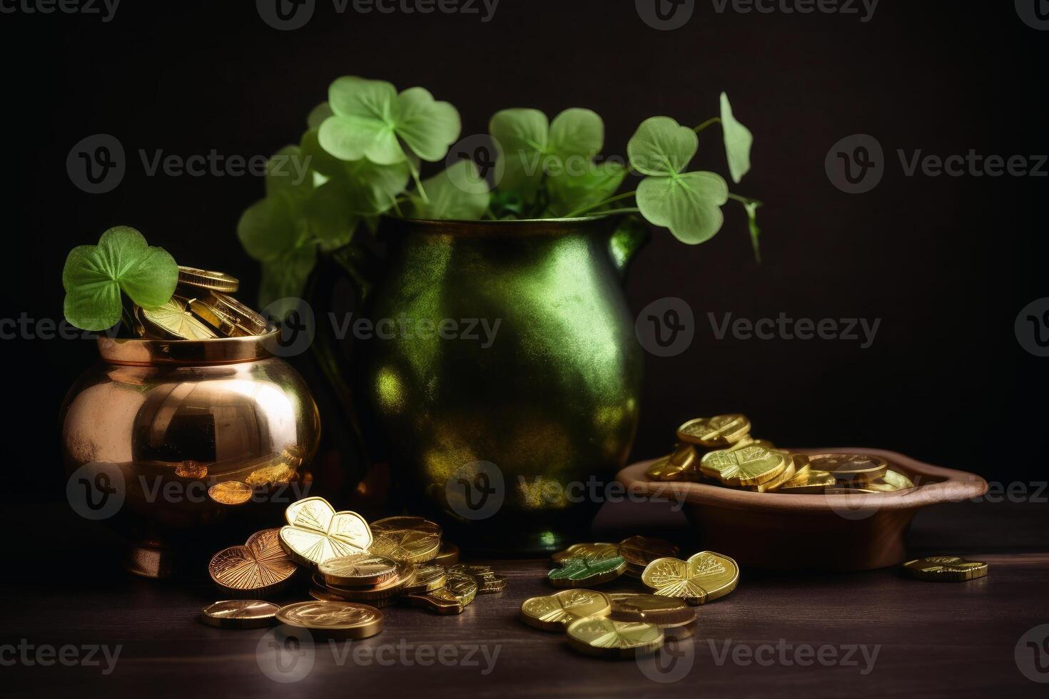 Saint patrick day concept background created with technology. photo