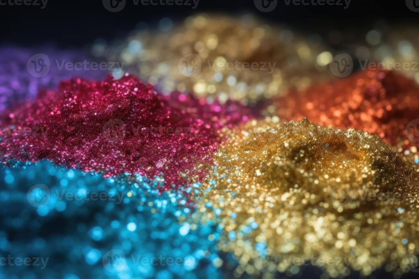 Colorful glitter background in different spectral colors created with technology. photo