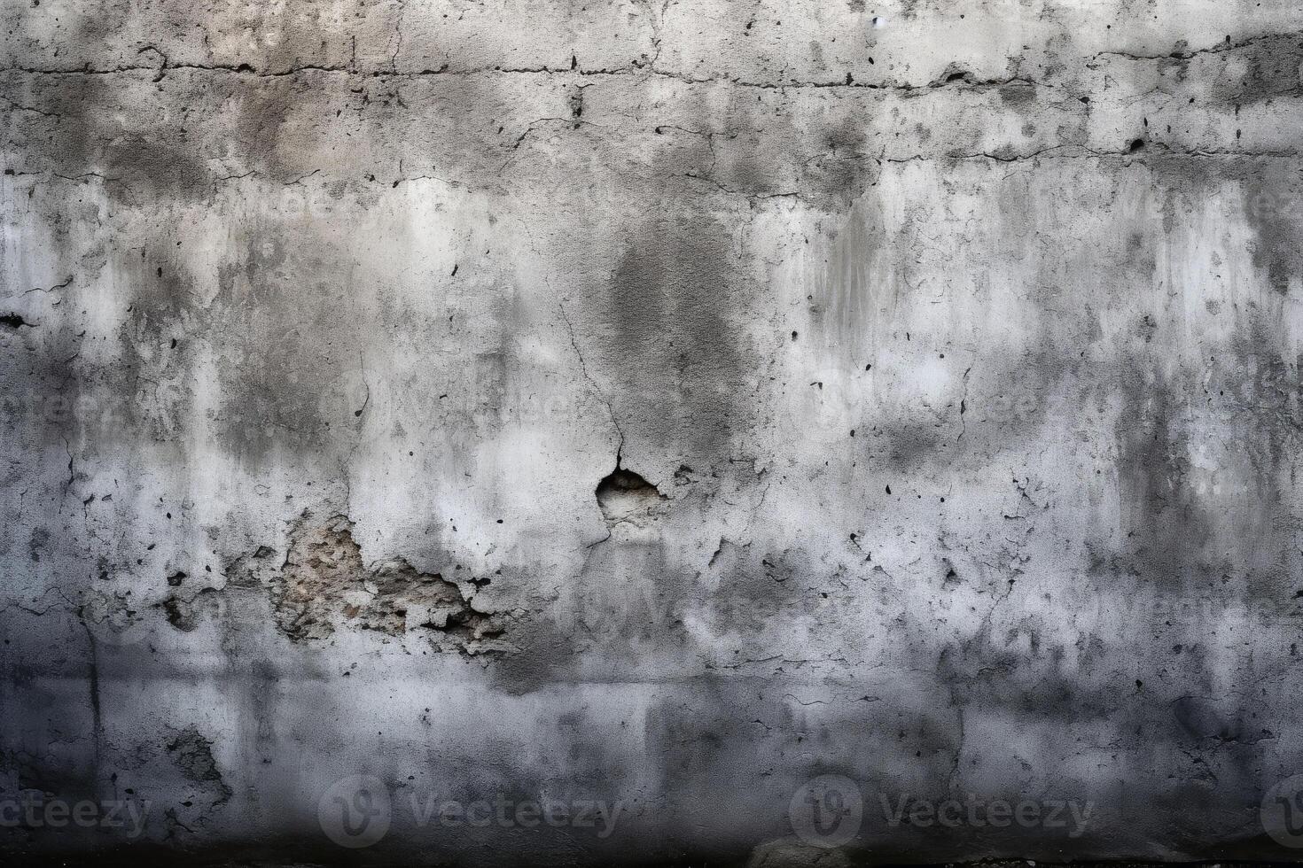 Concrete wall background texture with cracks and scratches created with technology. photo