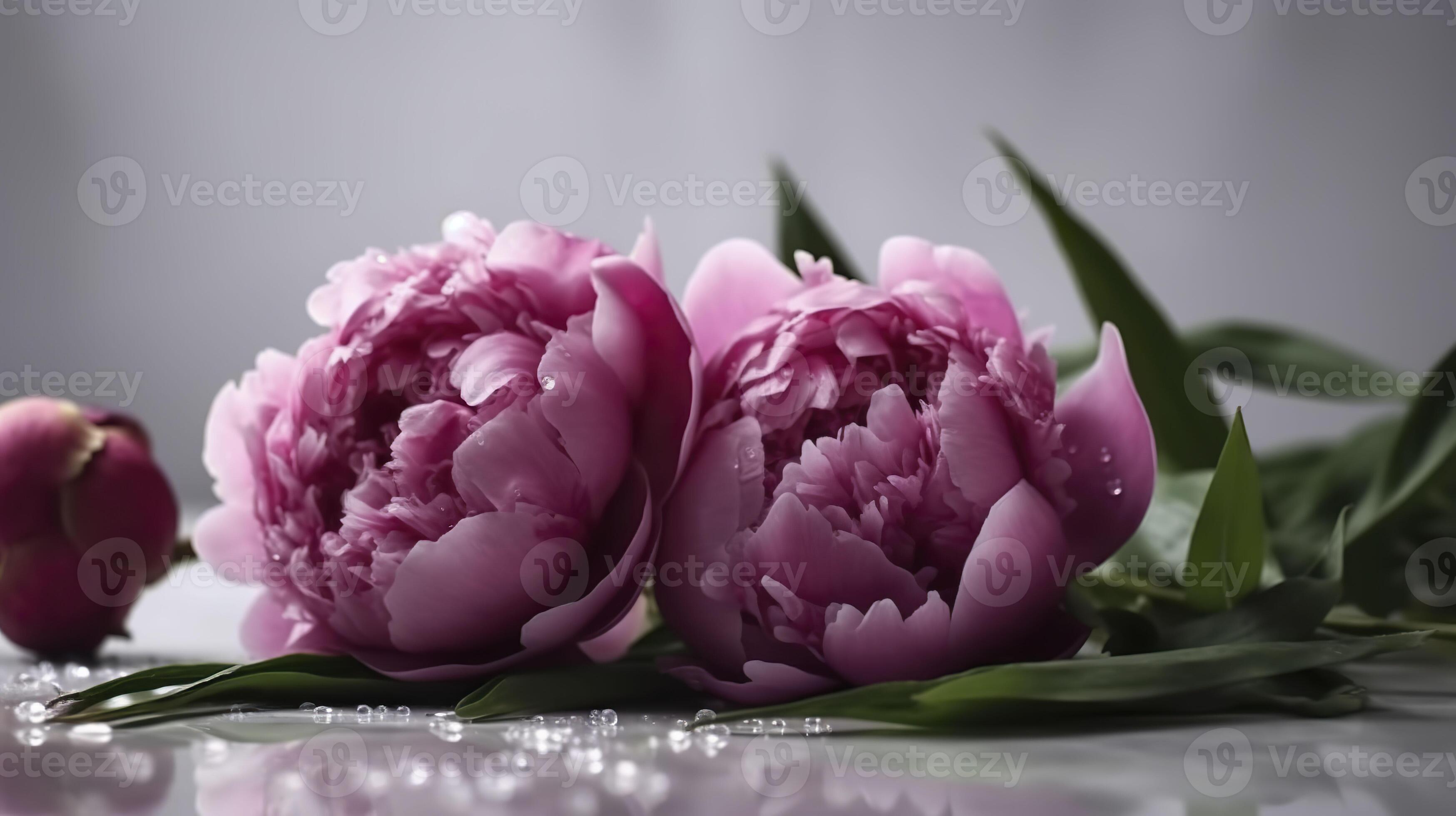 Peonies flower in bloom. Floral background. . 23193114 Stock Photo at
