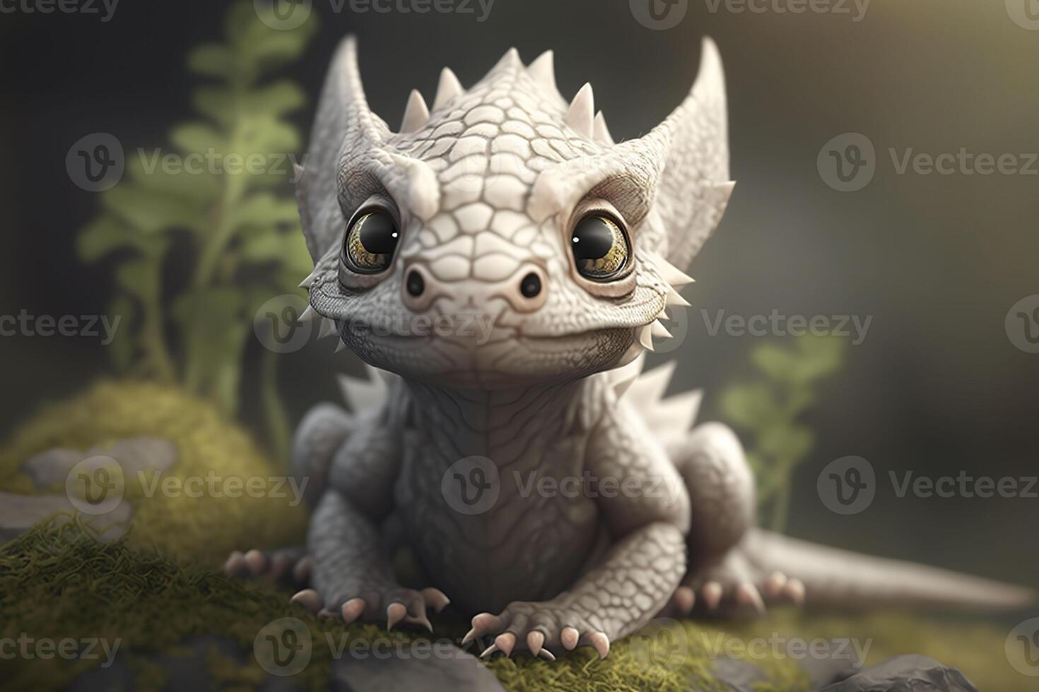 Cute baby dragon. . photo