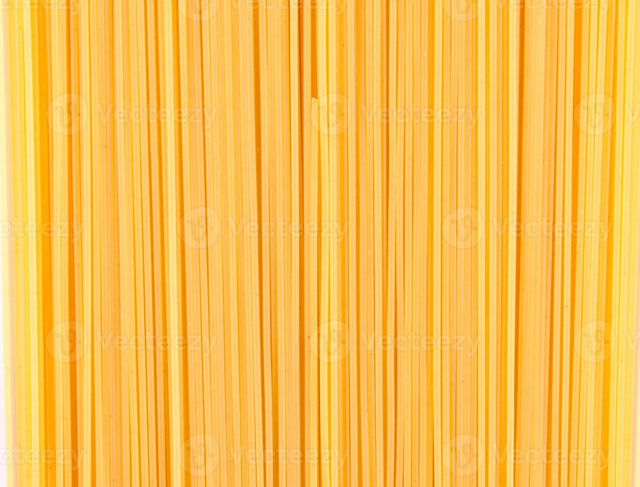 Spaghetti isolated on white photo