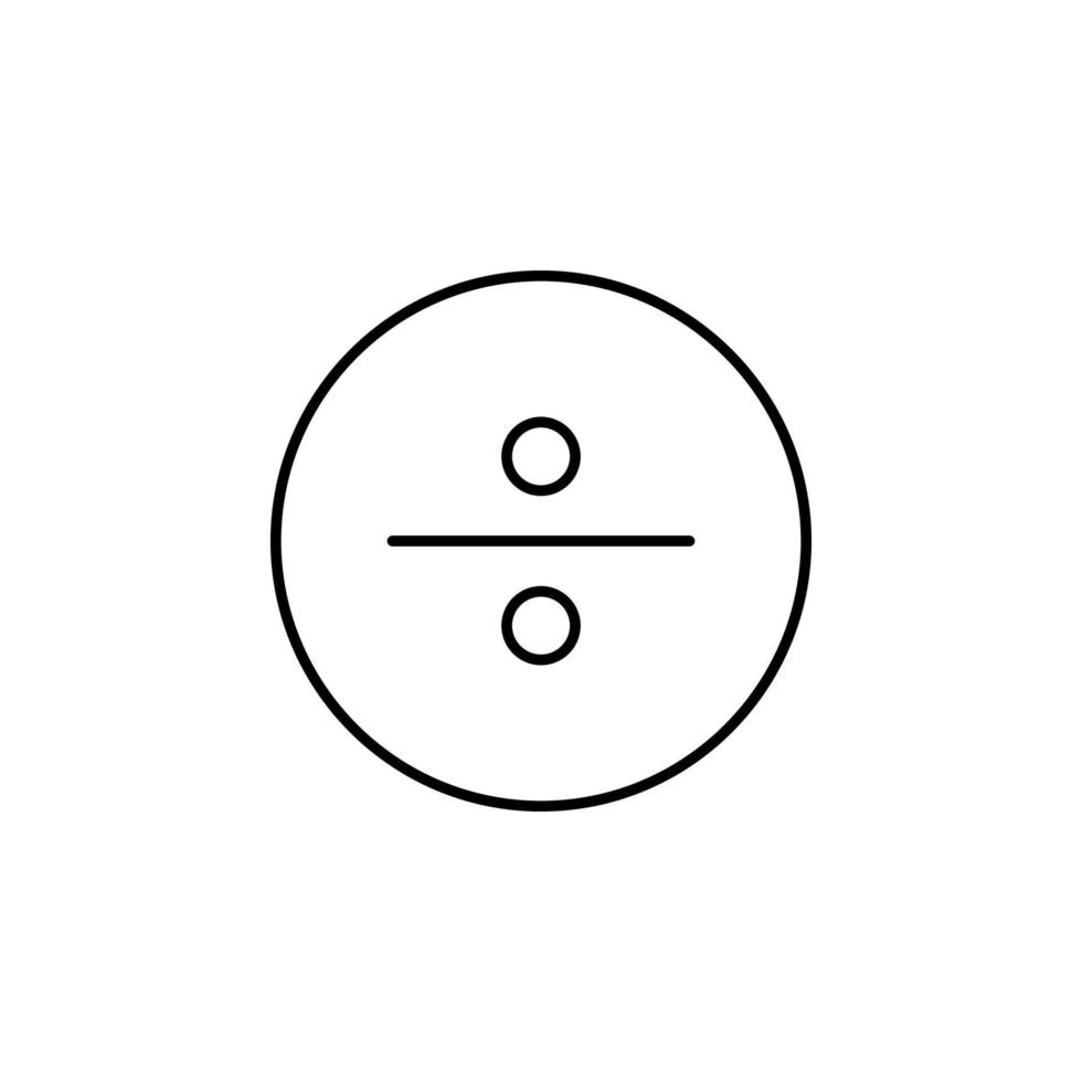 division vector icon illustration