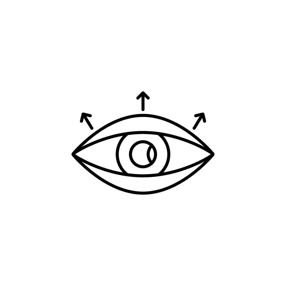 ojo, el plastico cirugía vector icono ilustración