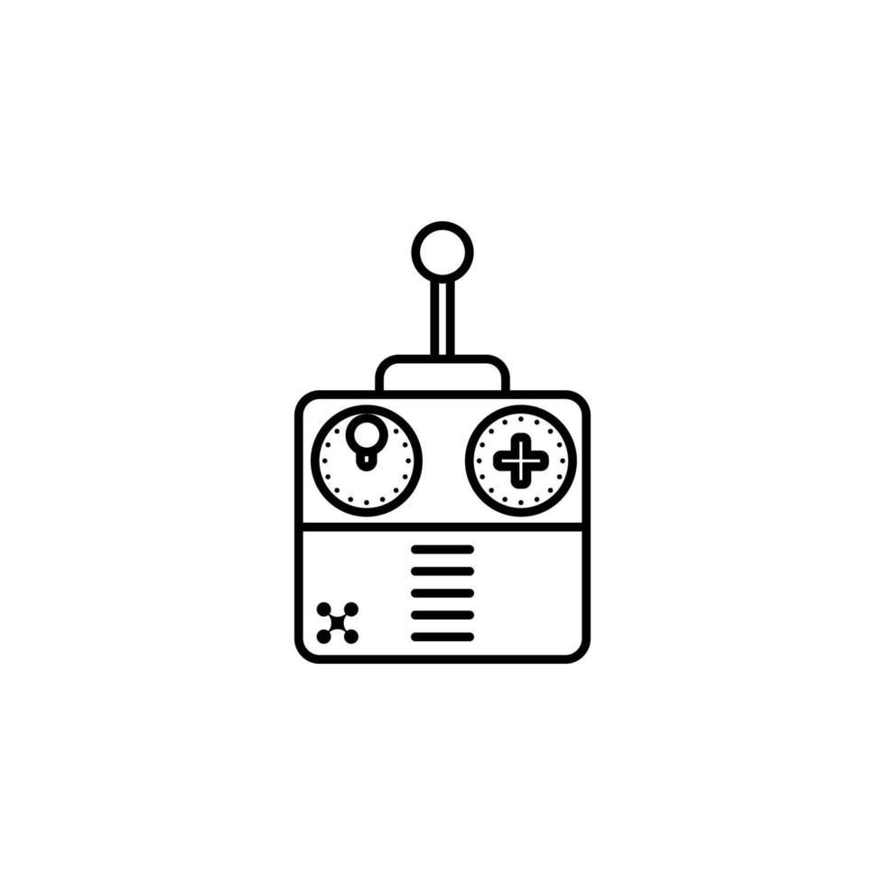 remote control, quadcopter, drone vector icon illustration