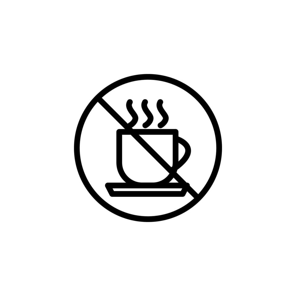 ban tea vector icon illustration