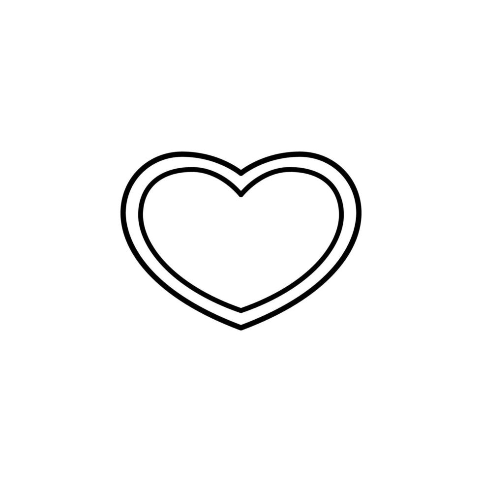 heart inside heart vector icon illustration