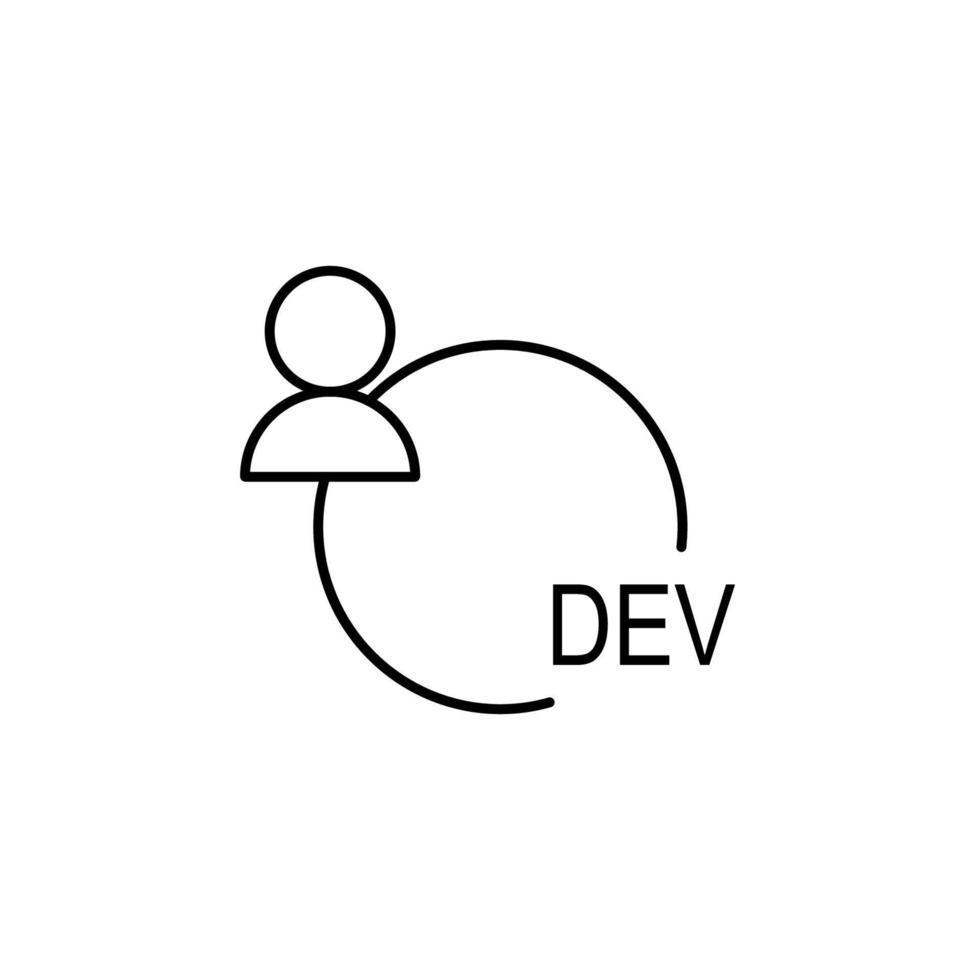 developer vector icon illustration